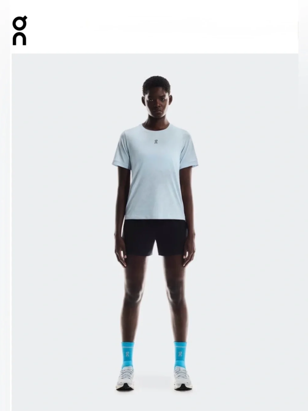 NWT [On] Running Trail-T Short-Sleeve T-Shirt in Arctic Powder Blue Women's M - Picture 2 of 13